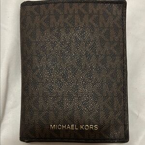 Michael Kors Brown Logo Card Holder